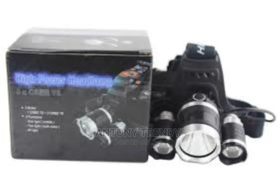 Professional LED Rechargeable Headlamps, Brightest 10000 Lum