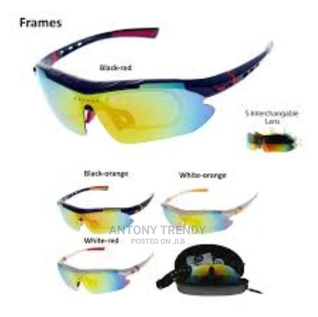 5 Lens】ROCKBROS Polarized Sports Sunglasses Outdoor Men Road