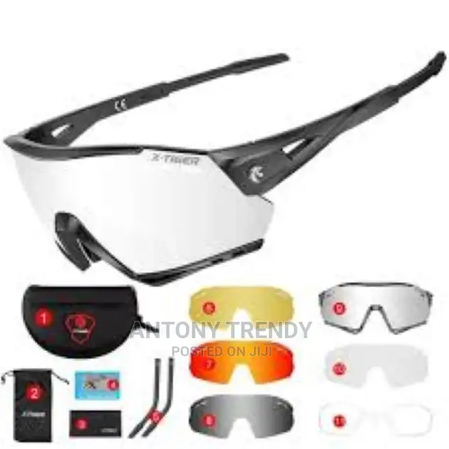 Bike Glasses Eyewear Polarized Cycling Glasses 5 Lens UV400