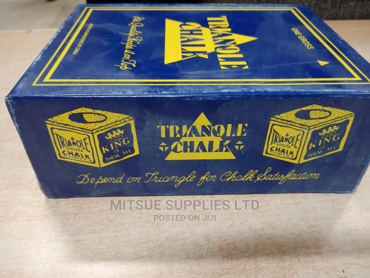 Triangle Pool Chalk Blue ( Box of 144)
