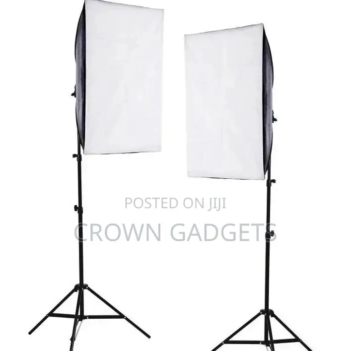 8 Bulb Studio 50*70cm Softbox 100-240v Lighting for Filming