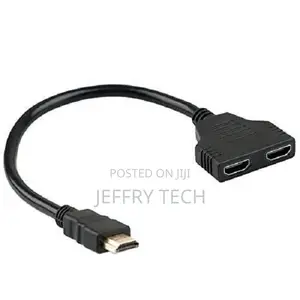 Hdmi Male to 2 Hdmi Female 1 in 2 Out Splitter Black Cable A