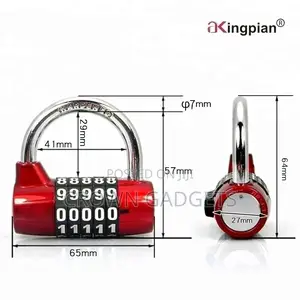 Colourful 5 Digit Combination Padlock