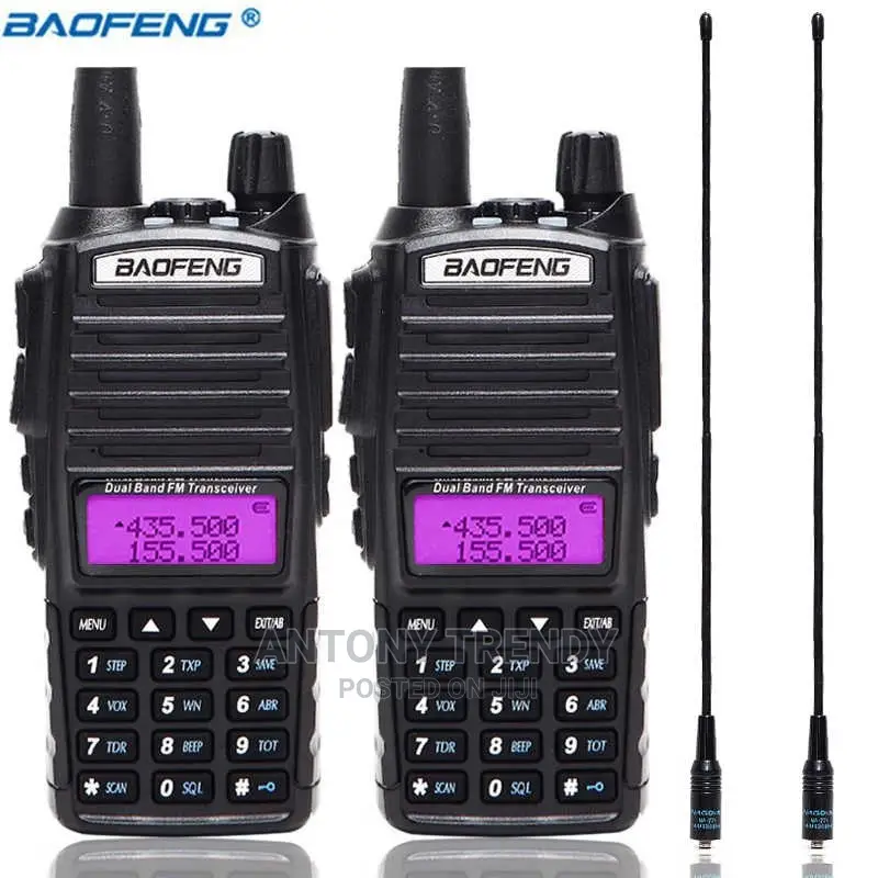 Baofeng Uv-82 Portable High Power Dual Band 2pcs Walkie