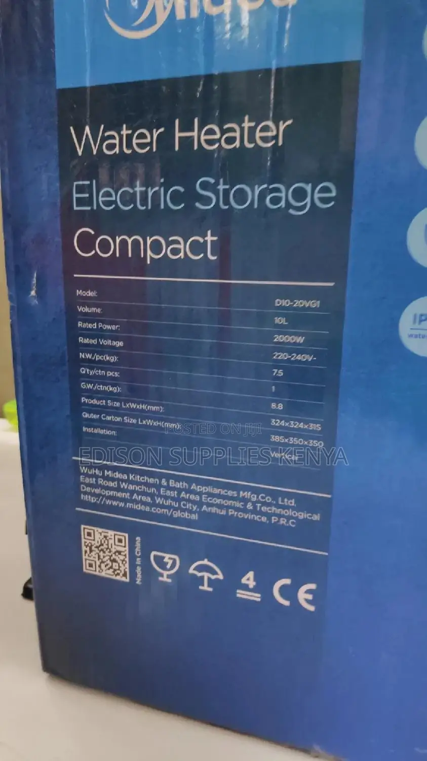 Midea 15 Liters Storage Water Heaters for Salons, Barbers
