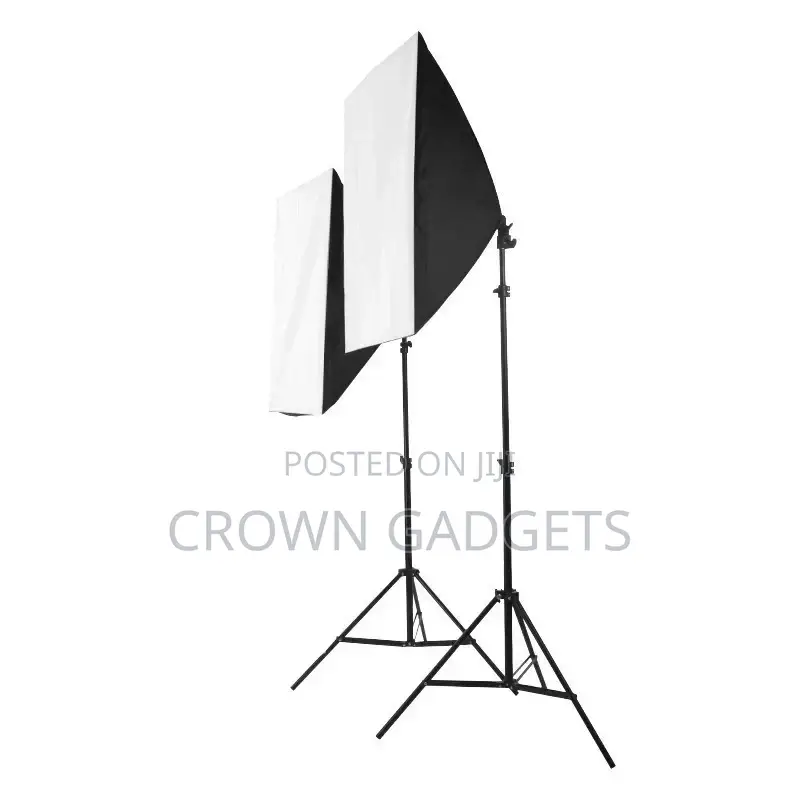 E27 With Base 4 Lamp Holder Light Bulb Softbox Kit
