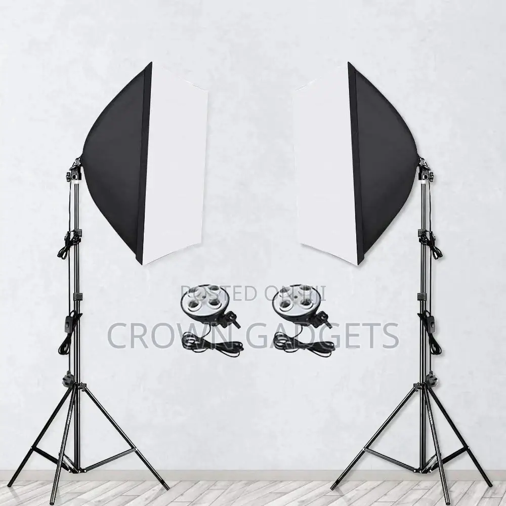 50x70cm Lighting Four Lamp Softbox Kit for Media