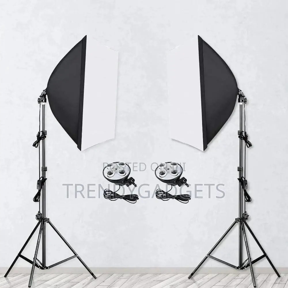50x70cm Lighting Four Lamp Softbox Kit for Media