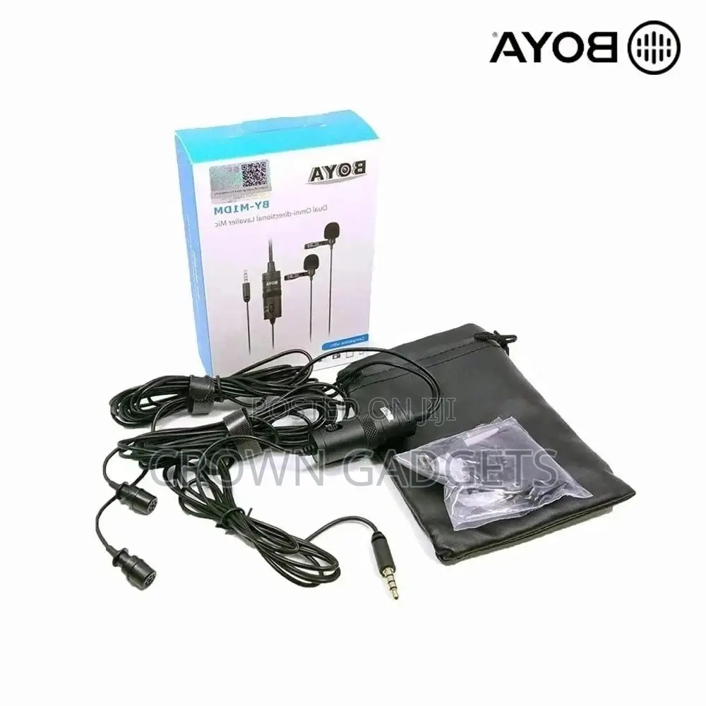 Boya by-M1dm Lavalier Clip-on Microphone for Vlogging