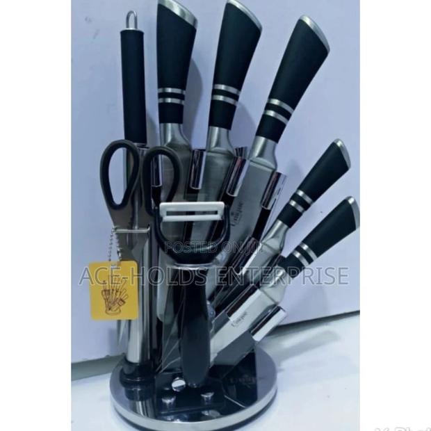 9pcs Kitchen Chefs Knive Set - main view