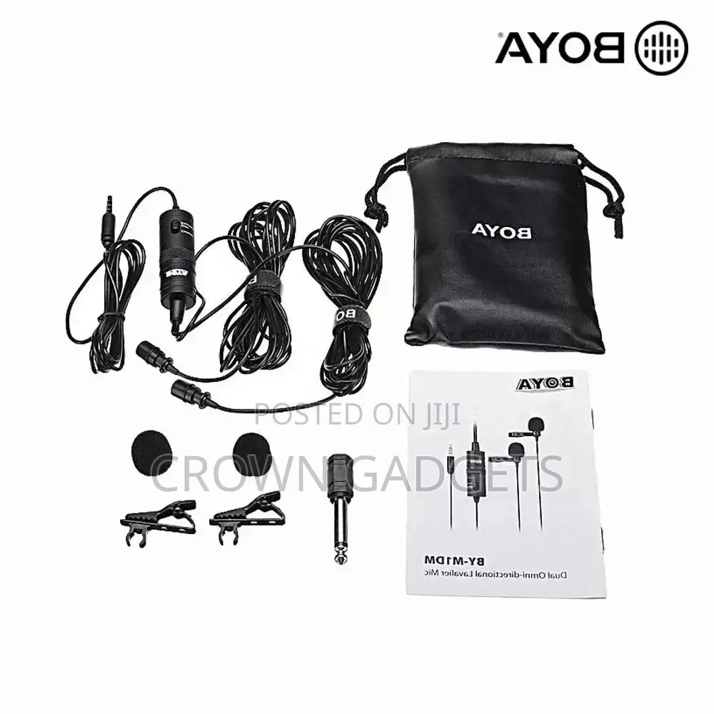 By-M1dm Dual Lavalier Mic for Interviews