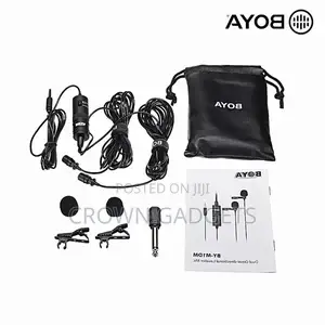 By-M1dm Dual Lavalier Mic for Interviews