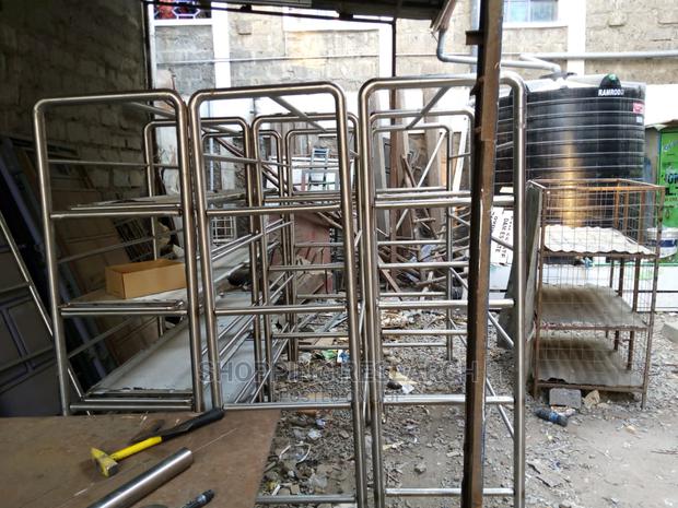 Mortuary Storage Rack Trolley-Stainless Steel - main view