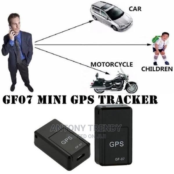Black Mini Magnetic GPS Tracker With Microphone Gf-07