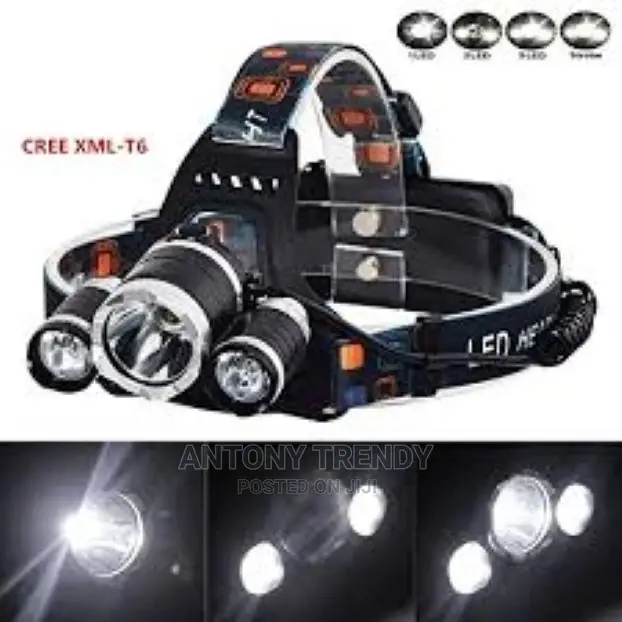 Bdor LED High Power Headlamp 3 X CREE T6 With Rechargeable B