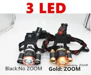High Power Led Headlamp, 5000LM 3x XML T6 LED Headlamp Outdo