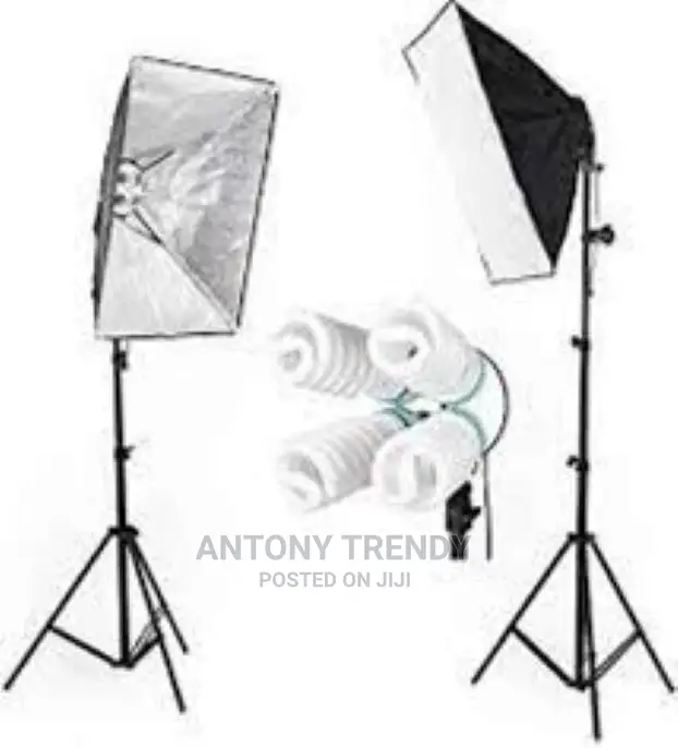 Photo Studio Softbox 4 Socket E27 Bulb Holder 50x70cm