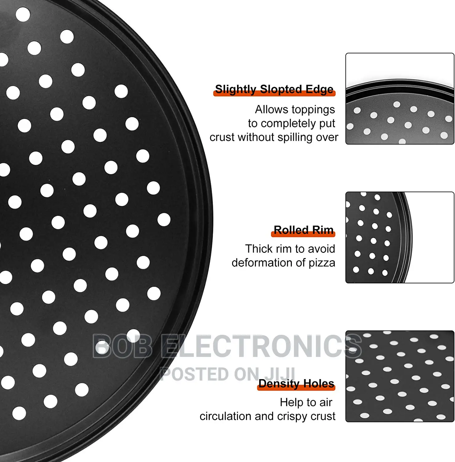 33 Cm Perforated Pizza Pan