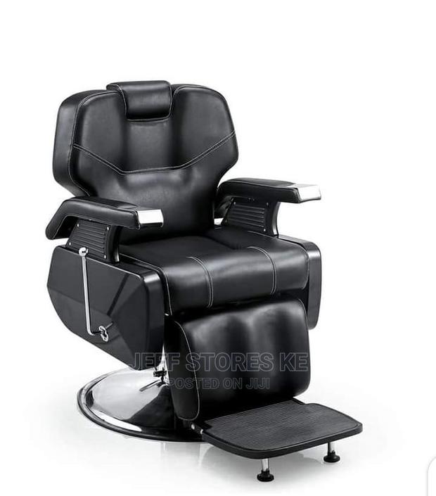 Executive Black Jumbo Barber Chair - main view