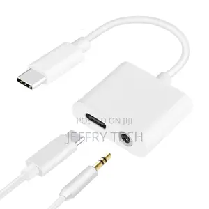 PD Fast Charger 2 in 1 USB Type C Male to 3.5mm Female Stere