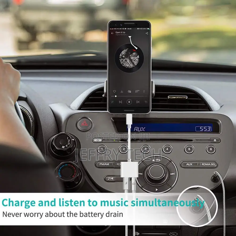PD Fast Charger 2 in 1 USB Type C Male to 3.5mm Female Stere