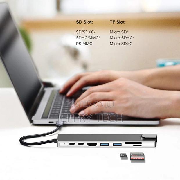 Usb Type C Hub 8 in 1 Usb Hub Multi Function Adapter for Mac - thumbnail 2