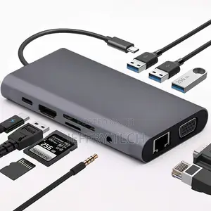 10-In-1 Type C to HD Multi-Function Docking Station Usb Hub