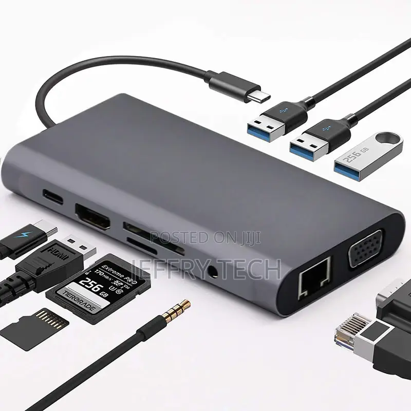 10-In-1 Type C to HD Multi-Function Docking Station Usb Hub