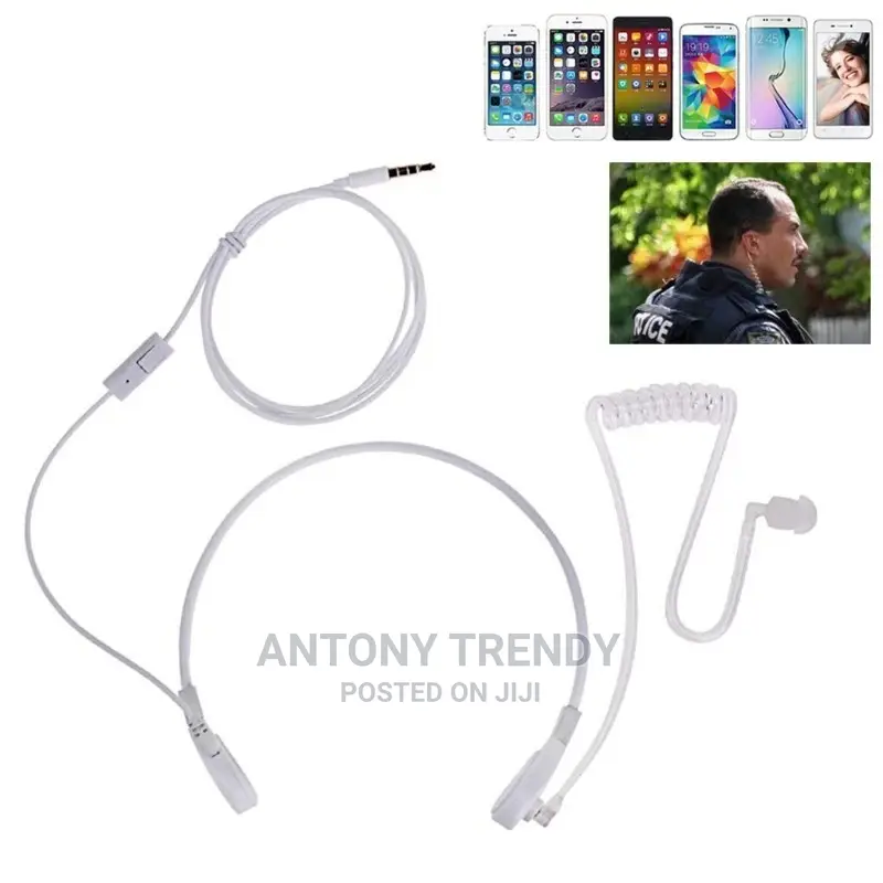Anti-Radiation Fbi Earpiece Mono in-Ear Earphone, 3.5mm