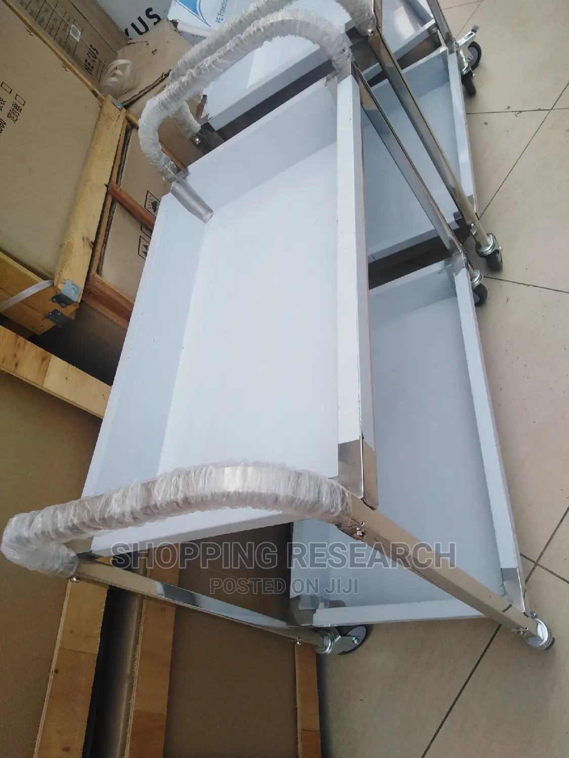 Serving Food Trolley 2-Tier Deep Shelving Imported