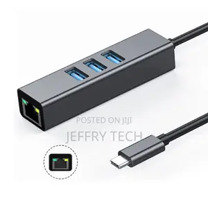 3 Port USBC 3.0 Gigabit Ethernet Lan RJ45 Network Adapter Hu