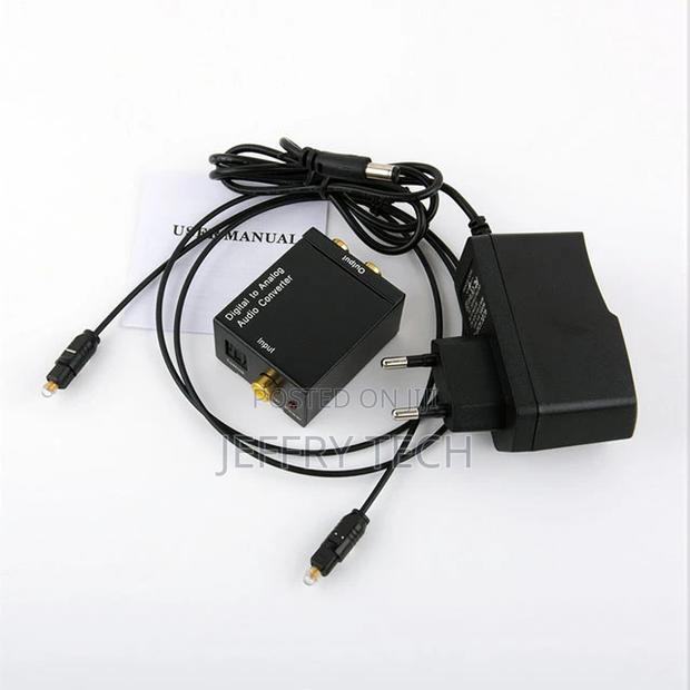 Digital Optical Coaxial S/Pdif TOSLINK to Analog RCA R/L Aud