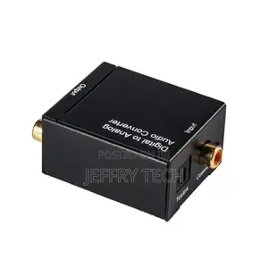 Digital Optical Coaxial S/Pdif TOSLINK to Analog RCA R/L Aud