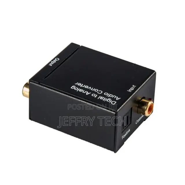 Digital Optical Coaxial S/Pdif TOSLINK to Analog RCA R/L Aud