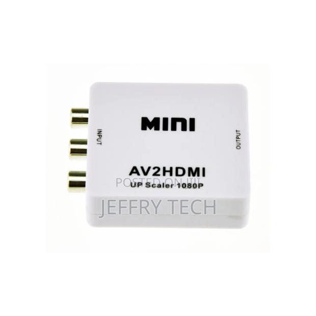 1080P HD Mini Rca AV to HDMI Adapter Converter Av2hdmi for H