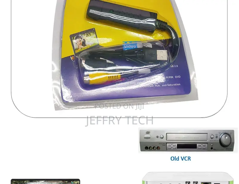 USB Rca AV S-Video Cvbs Video Audio TV Vhs DVD Capture for W