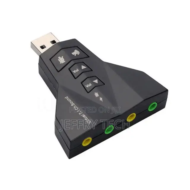 VISION 7.1CH Virtual USB Soundcard Adapter With Dual Speaker