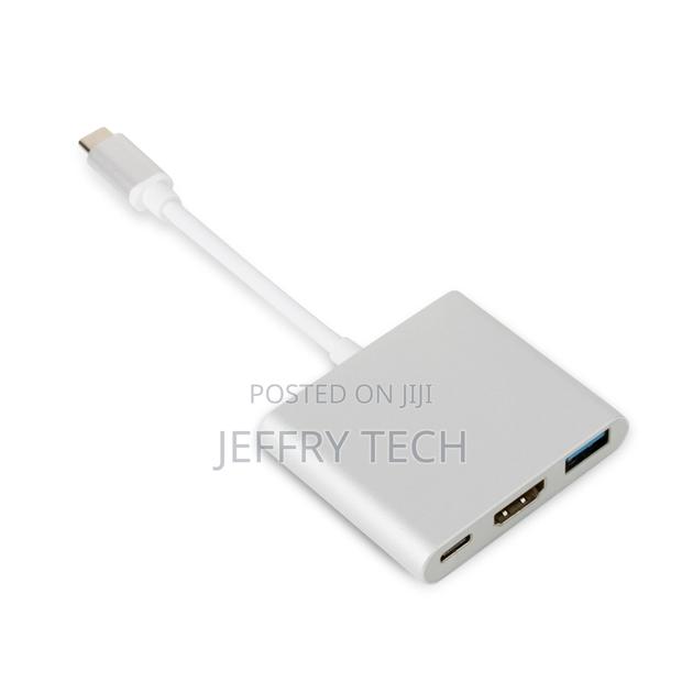 USB C Hubs 3 in 1, 4k Type C to Hdmi + Usb3.0 + PD Hub 3 Po