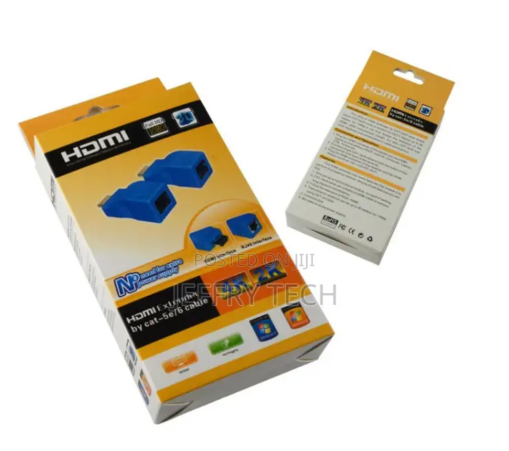 Hdmi to RJ45 Converter 30M Hdmi Male to Rj45 Female Amplific