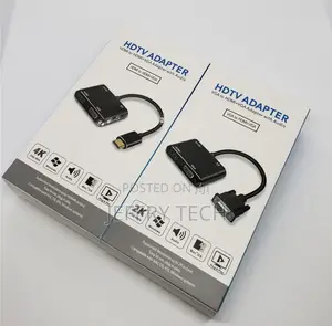 Full HD HDMI VGA Adapter 4 in 1 to HDMI VGA Audio Power Port
