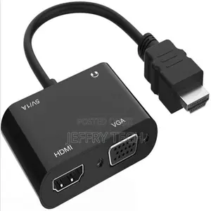 Full HD HDMI VGA Adapter 4 in 1 to HDMI VGA Audio Power Port