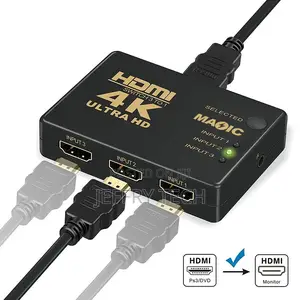 Hdmi Switcher 3 Port 3 in 1 Out 3x1 4k Hdmi Switch With Remo