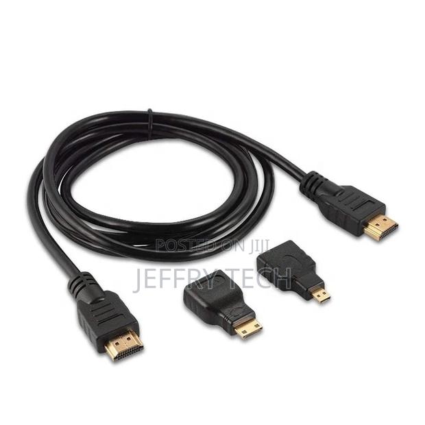 1.5m 1080p Gold Plated 3 in 1 Hdmi Male to Male Audio Video