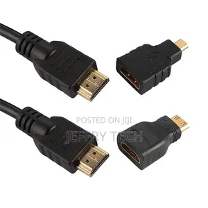 1.5m 1080p Gold Plated 3 in 1 Hdmi Male to Male Audio Video