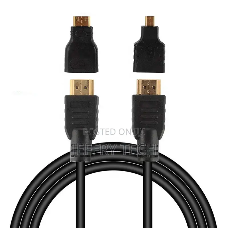 1.5m 1080p Gold Plated 3 in 1 Hdmi Male to Male Audio Video