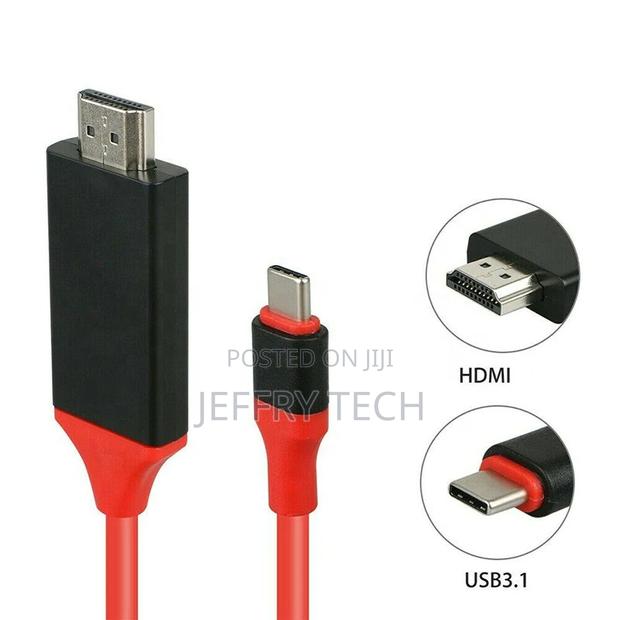 2m 4k Usb 3.1 Typ C to Hdmi Converter Cables Usb Type C to H - thumbnail 2