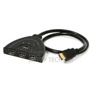 3 in 1 HDMI Switcher With Cable Supports 3D, 1080P, HD Audi