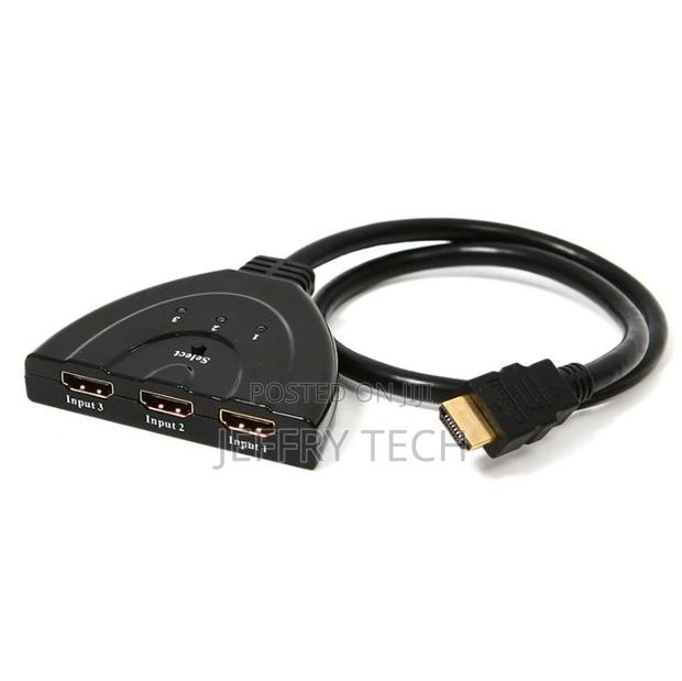 3 in 1 HDMI Switcher With Cable Supports 3D, 1080P, HD Audi