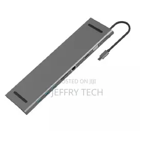 USB C Hub 10 in 1 Type C to HDMI VGA 3*USB 3.0 RJ45 Gigabit