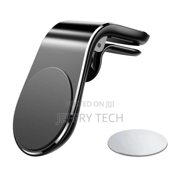 Shape L-type Air Vent Universal Aluminum Magnetic Car Phone